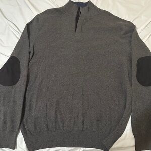 Executive Dark Gray Jos A Bank Quarter Zip